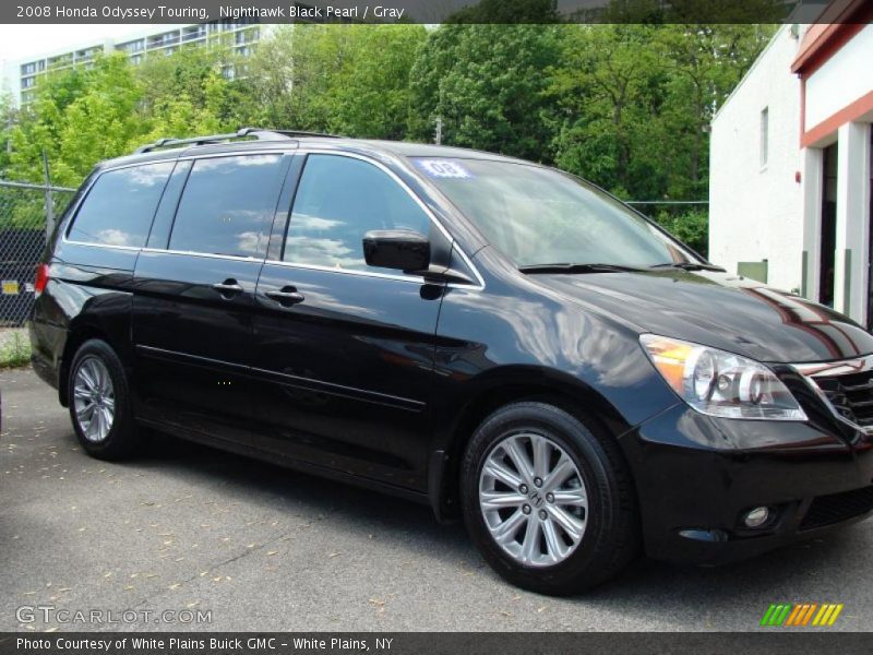 Nighthawk Black Pearl / Gray 2008 Honda Odyssey Touring