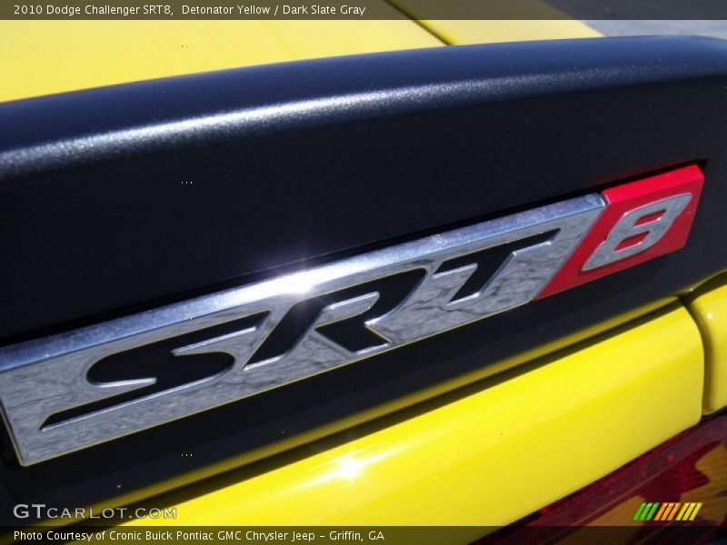 Detonator Yellow / Dark Slate Gray 2010 Dodge Challenger SRT8