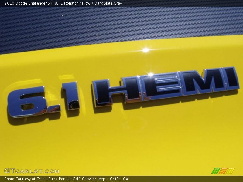 Detonator Yellow / Dark Slate Gray 2010 Dodge Challenger SRT8
