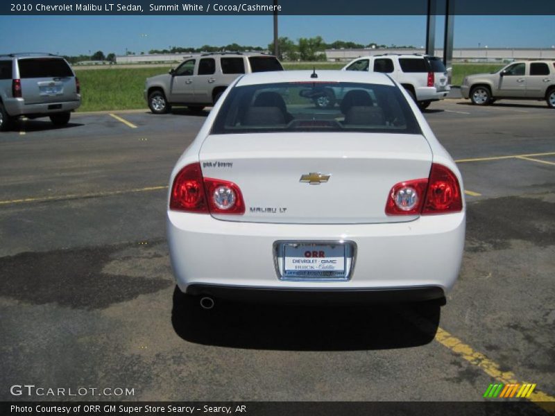 Summit White / Cocoa/Cashmere 2010 Chevrolet Malibu LT Sedan