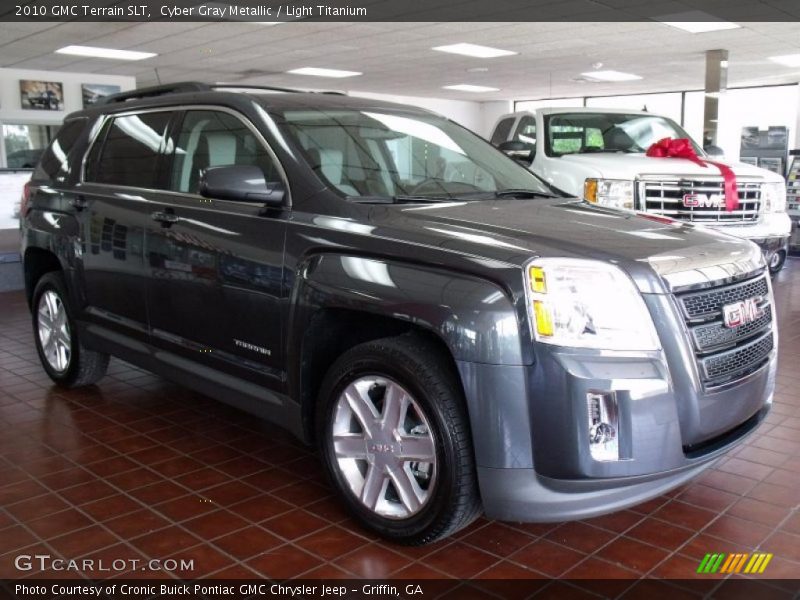 Cyber Gray Metallic / Light Titanium 2010 GMC Terrain SLT