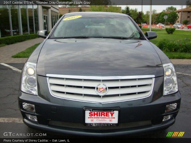 Thunder Gray ChromaFlair / Light Gray 2007 Cadillac STS V6