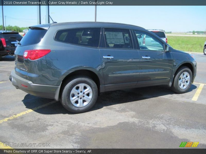 Cyber Gray Metallic / Dark Gray/Light Gray 2010 Chevrolet Traverse LS