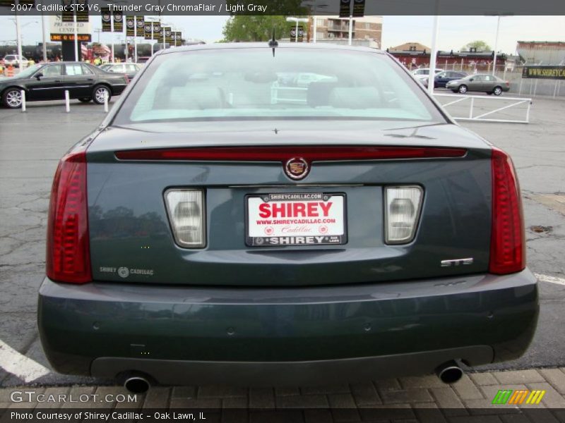 Thunder Gray ChromaFlair / Light Gray 2007 Cadillac STS V6