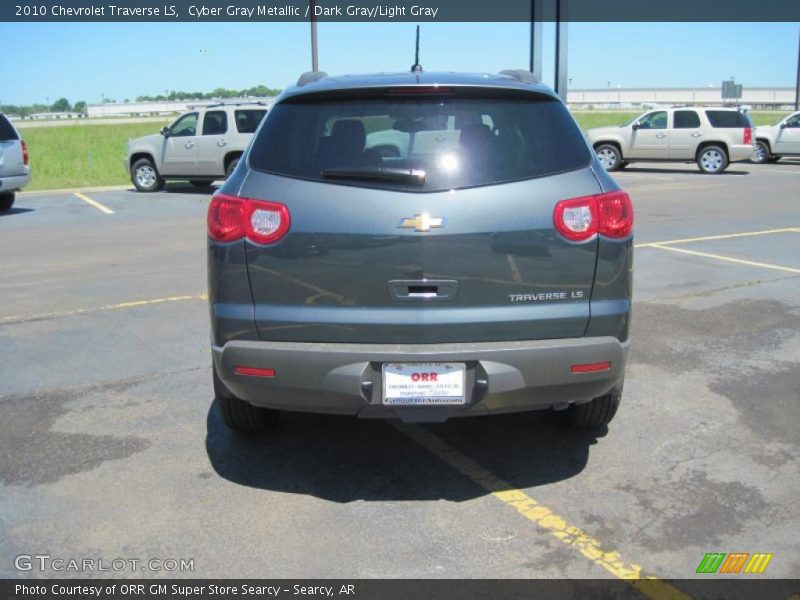 Cyber Gray Metallic / Dark Gray/Light Gray 2010 Chevrolet Traverse LS