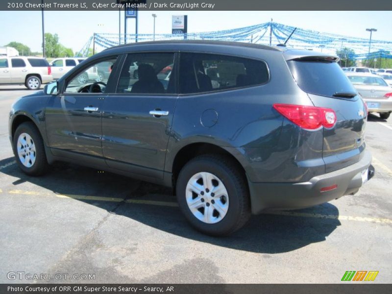 Cyber Gray Metallic / Dark Gray/Light Gray 2010 Chevrolet Traverse LS
