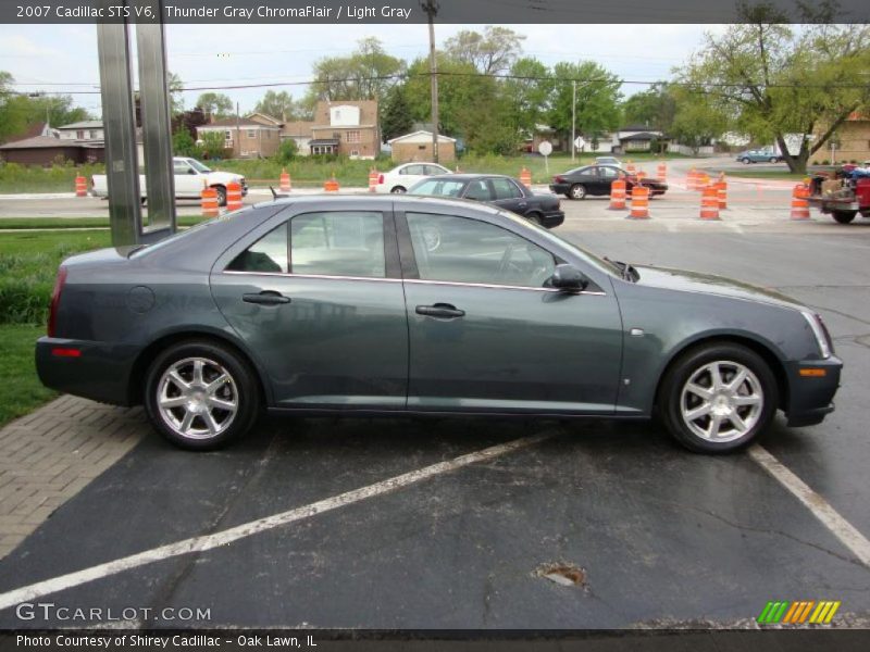 Thunder Gray ChromaFlair / Light Gray 2007 Cadillac STS V6