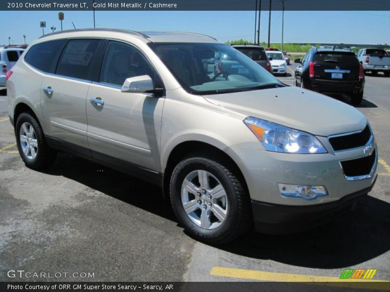 Gold Mist Metallic / Cashmere 2010 Chevrolet Traverse LT