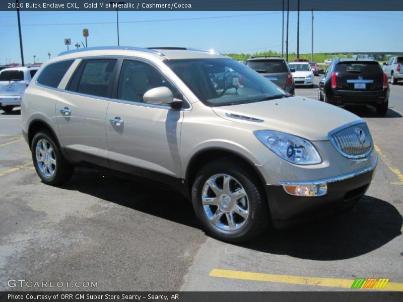 Gold Mist Metallic / Cashmere/Cocoa 2010 Buick Enclave CXL