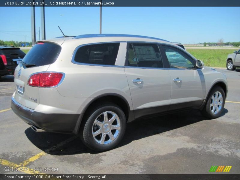 Gold Mist Metallic / Cashmere/Cocoa 2010 Buick Enclave CXL