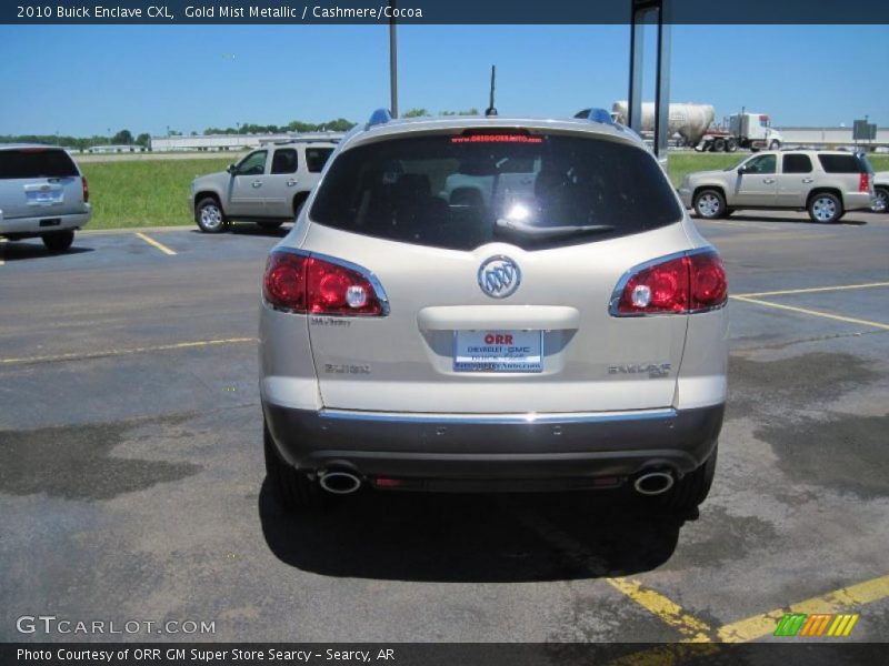Gold Mist Metallic / Cashmere/Cocoa 2010 Buick Enclave CXL