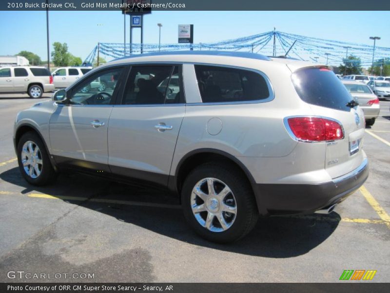 Gold Mist Metallic / Cashmere/Cocoa 2010 Buick Enclave CXL