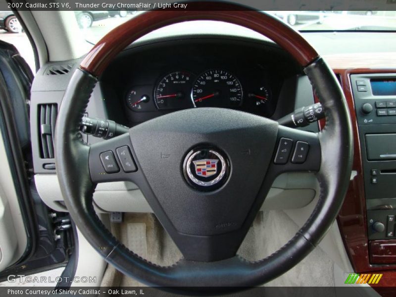 Thunder Gray ChromaFlair / Light Gray 2007 Cadillac STS V6