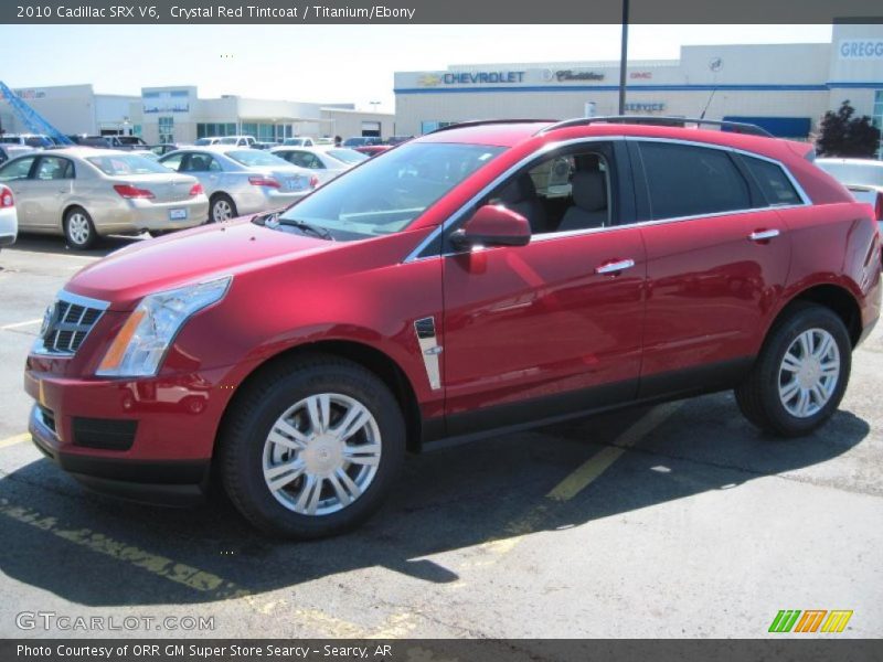 Crystal Red Tintcoat / Titanium/Ebony 2010 Cadillac SRX V6