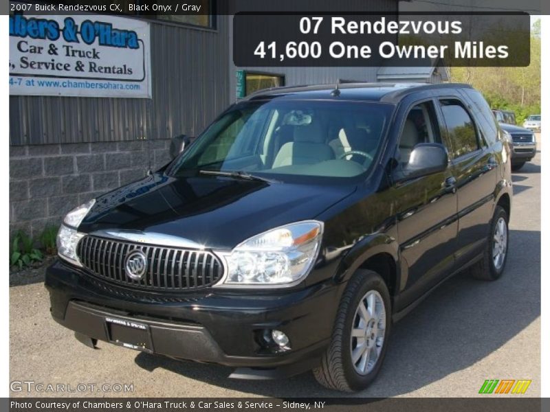 Black Onyx / Gray 2007 Buick Rendezvous CX