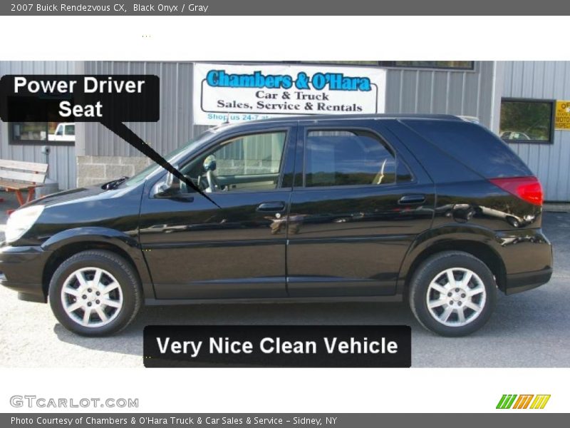Black Onyx / Gray 2007 Buick Rendezvous CX