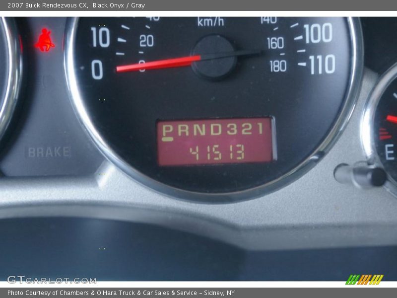 Black Onyx / Gray 2007 Buick Rendezvous CX