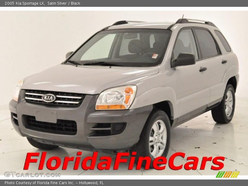 Satin Silver / Black 2005 Kia Sportage LX
