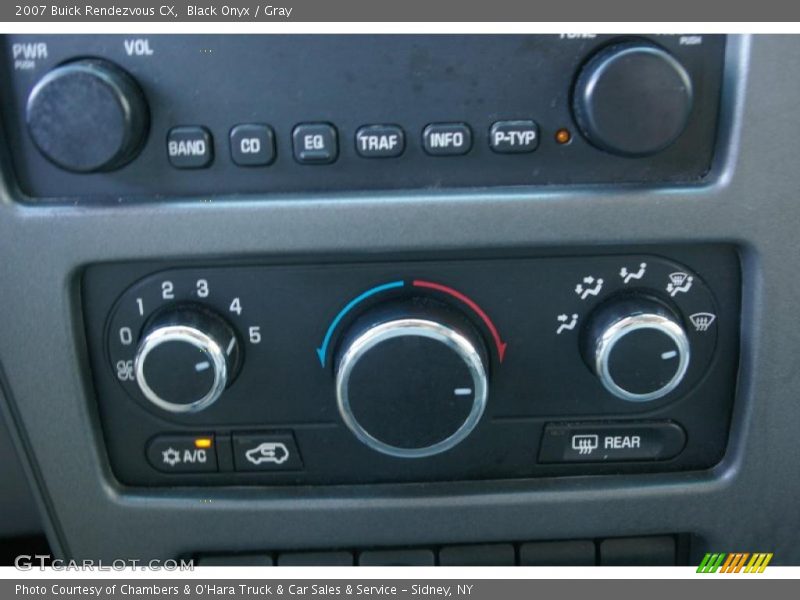 Black Onyx / Gray 2007 Buick Rendezvous CX