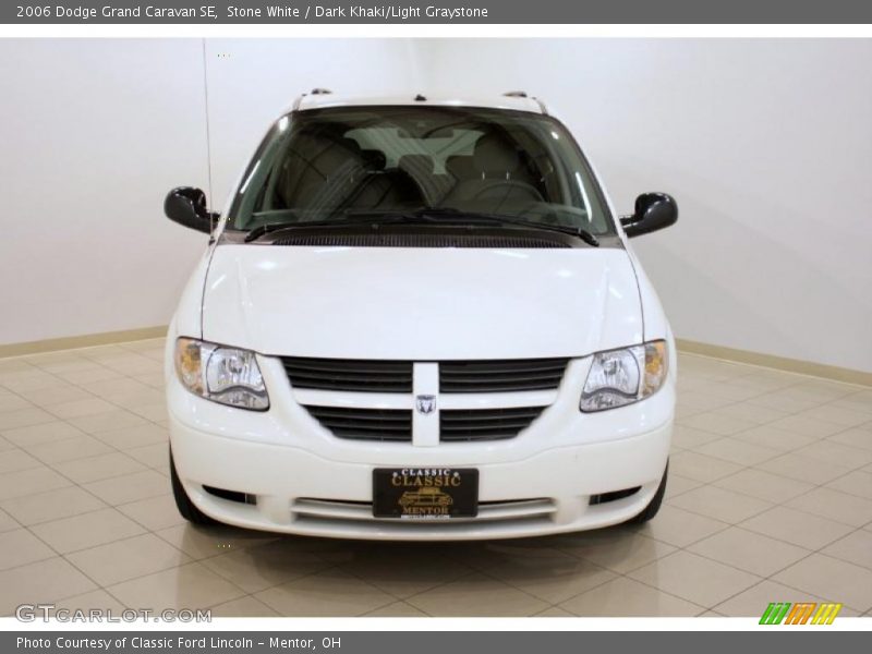 Stone White / Dark Khaki/Light Graystone 2006 Dodge Grand Caravan SE