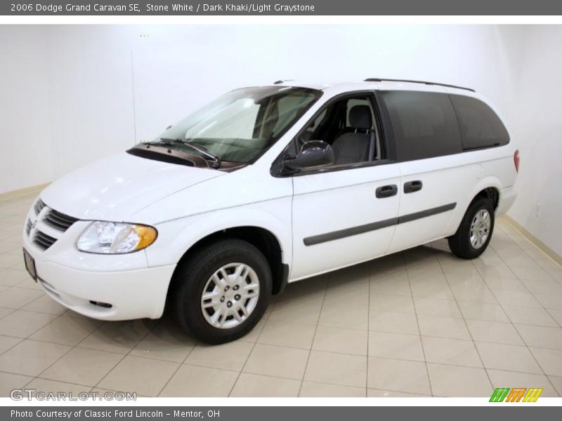 Stone White / Dark Khaki/Light Graystone 2006 Dodge Grand Caravan SE