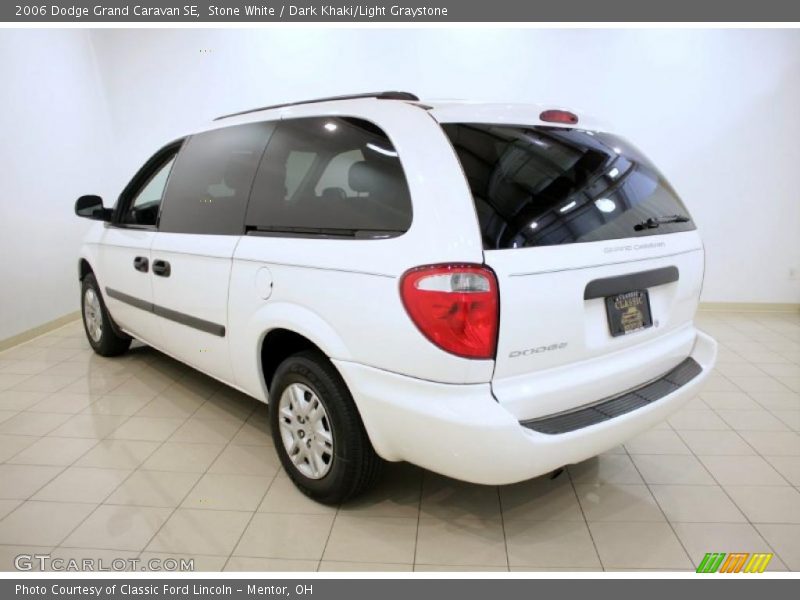 Stone White / Dark Khaki/Light Graystone 2006 Dodge Grand Caravan SE