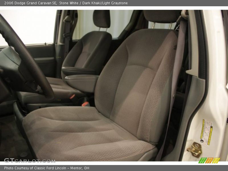 Stone White / Dark Khaki/Light Graystone 2006 Dodge Grand Caravan SE