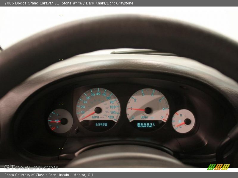 Stone White / Dark Khaki/Light Graystone 2006 Dodge Grand Caravan SE
