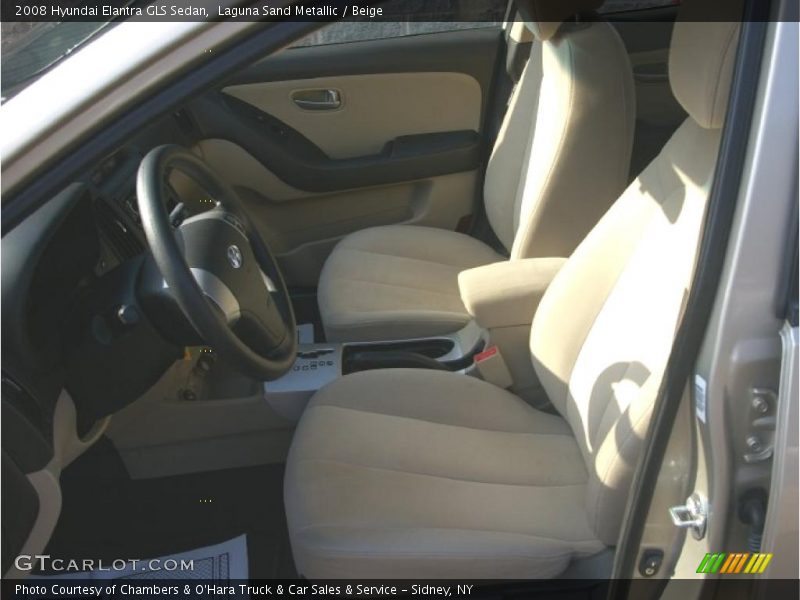 Laguna Sand Metallic / Beige 2008 Hyundai Elantra GLS Sedan
