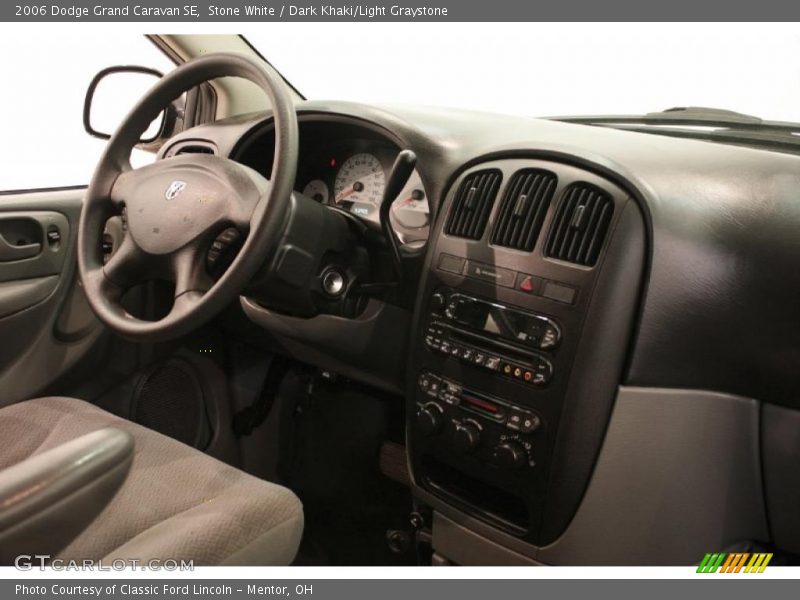 Stone White / Dark Khaki/Light Graystone 2006 Dodge Grand Caravan SE