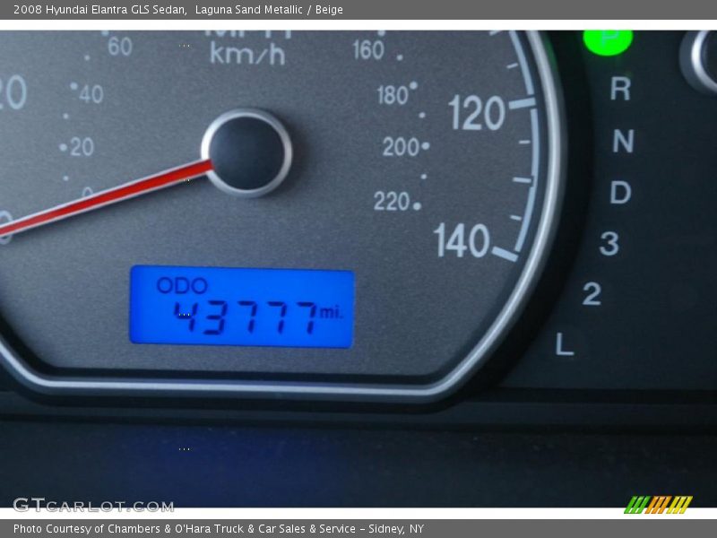 Laguna Sand Metallic / Beige 2008 Hyundai Elantra GLS Sedan