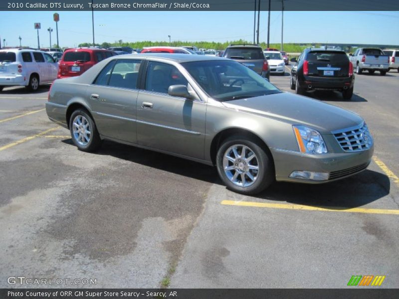 Tuscan Bronze ChromaFlair / Shale/Cocoa 2010 Cadillac DTS Luxury