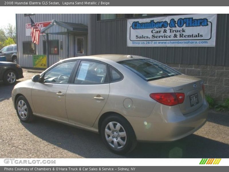 Laguna Sand Metallic / Beige 2008 Hyundai Elantra GLS Sedan