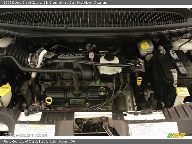 Stone White / Dark Khaki/Light Graystone 2006 Dodge Grand Caravan SE