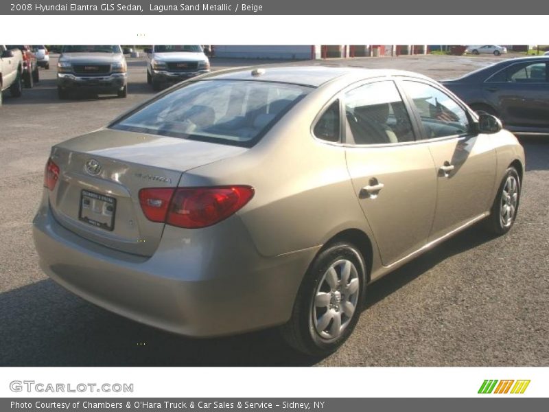 Laguna Sand Metallic / Beige 2008 Hyundai Elantra GLS Sedan
