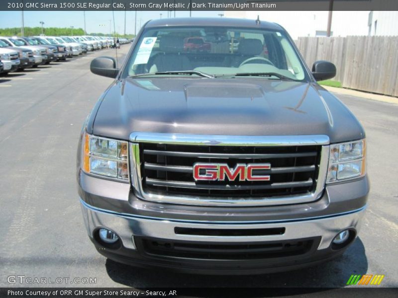 Storm Gray Metallic / Dark Titanium/Light Titanium 2010 GMC Sierra 1500 SLE Regular Cab