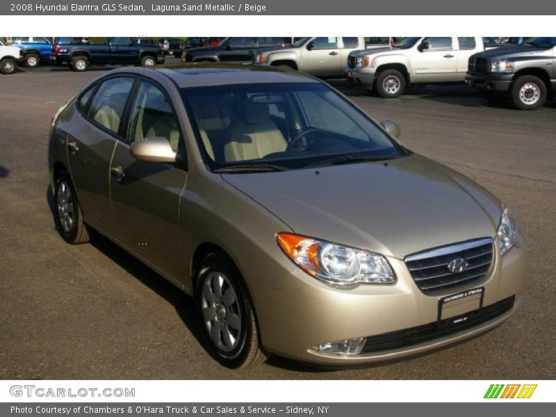 Laguna Sand Metallic / Beige 2008 Hyundai Elantra GLS Sedan