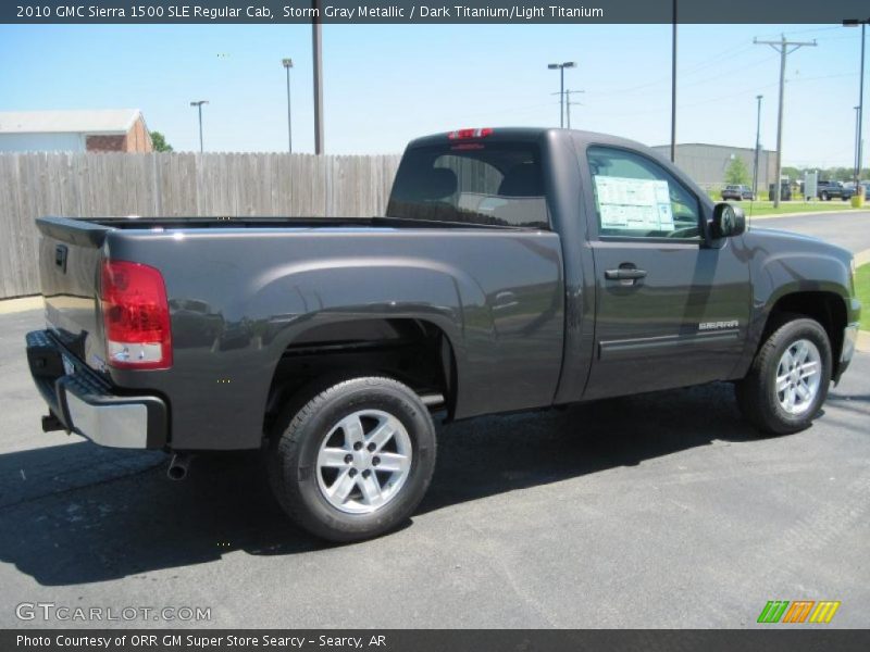 Storm Gray Metallic / Dark Titanium/Light Titanium 2010 GMC Sierra 1500 SLE Regular Cab
