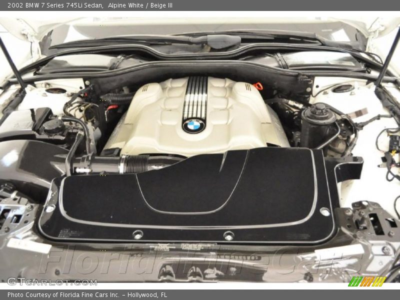 Alpine White / Beige III 2002 BMW 7 Series 745Li Sedan