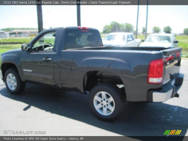 Storm Gray Metallic / Dark Titanium/Light Titanium 2010 GMC Sierra 1500 SLE Regular Cab