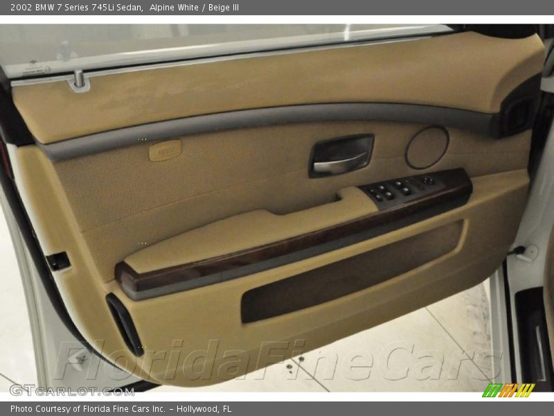 Alpine White / Beige III 2002 BMW 7 Series 745Li Sedan