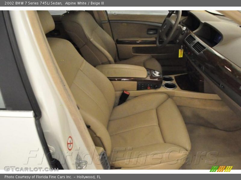 Alpine White / Beige III 2002 BMW 7 Series 745Li Sedan