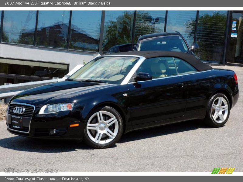 Brilliant Black / Beige 2007 Audi A4 2.0T quattro Cabriolet