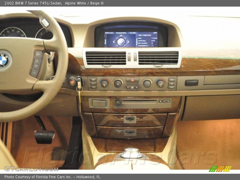 Alpine White / Beige III 2002 BMW 7 Series 745Li Sedan