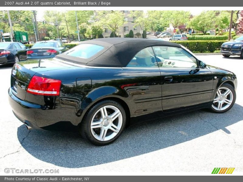 Brilliant Black / Beige 2007 Audi A4 2.0T quattro Cabriolet