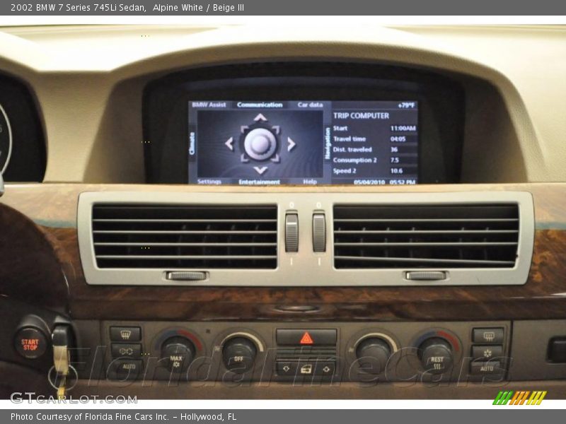 Alpine White / Beige III 2002 BMW 7 Series 745Li Sedan