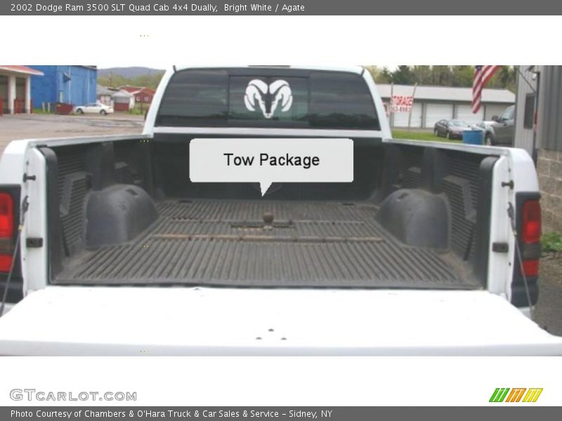 Bright White / Agate 2002 Dodge Ram 3500 SLT Quad Cab 4x4 Dually
