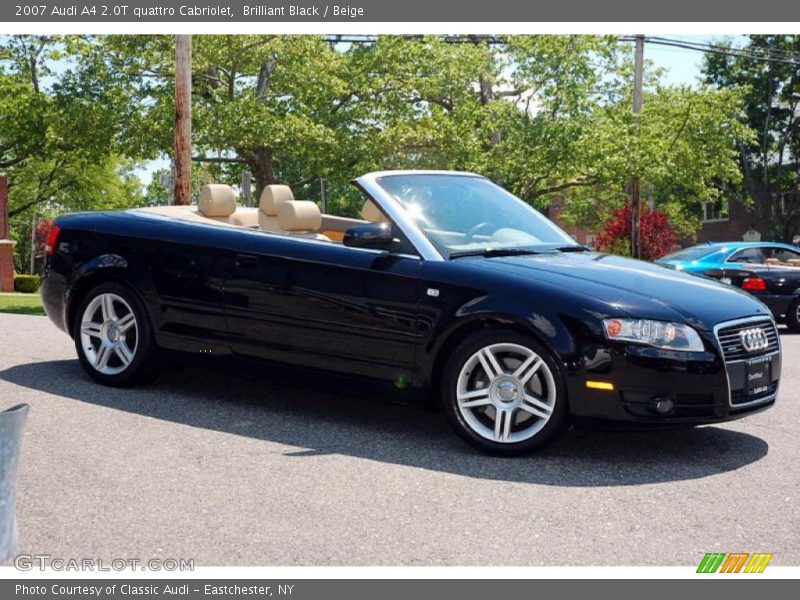 Brilliant Black / Beige 2007 Audi A4 2.0T quattro Cabriolet