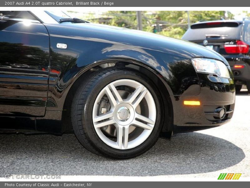 Brilliant Black / Beige 2007 Audi A4 2.0T quattro Cabriolet