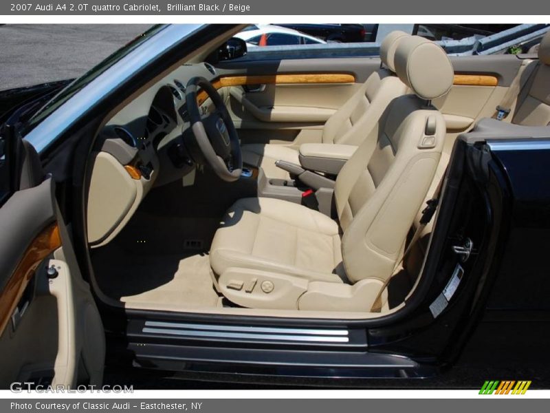 Brilliant Black / Beige 2007 Audi A4 2.0T quattro Cabriolet